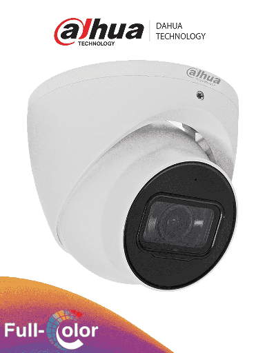 [DHT0300062] DAHUA HAC-HDW2249T-A - Cámara Domo FullColor de 2 Megapixeles/ FullColor y Starlight Sin LEDS/ Serie Pro/ Lente de 3.6 mm 89.5 Grados de Apertura/ Micrófono Integrado/ WDR Real 120 dB/ IP67/ #LoNuevo