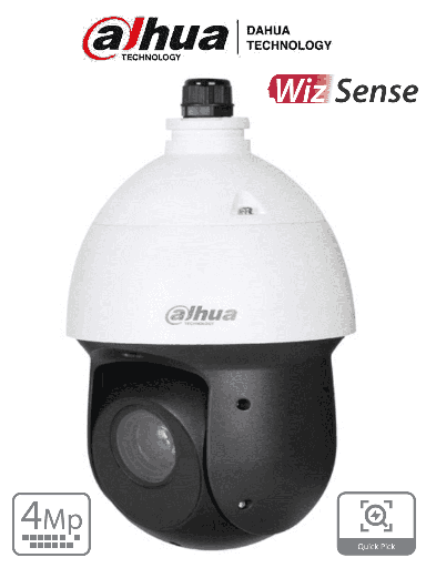 [DHT0060060] DAHUA SD49425GB-HNR - Cámara IP PTZ de 4 Megapíxeles/ WizSense/ 25x de Zoom Óptico/ IR de 100 Metros/ Deteccion facial/ QuickPick/ Protección Perimetral/  SMD 4.0/ IP66/ WDR Real/ E&S de Alarmas y Audio/ Ranura para MicroSD/