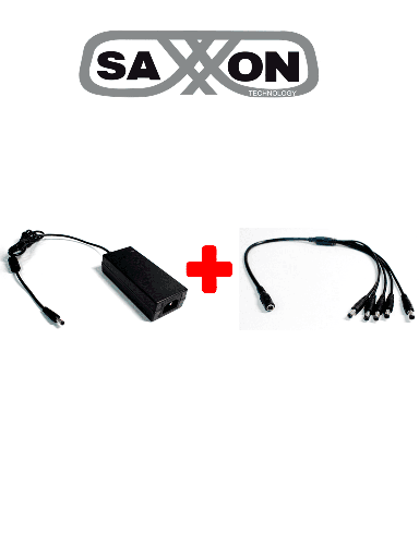 [SXN2290003] SAXXON PSU1205DPAQ2 - Paquete de fuente de poder y divisor de energia / 12 V DC / 5 A MP
