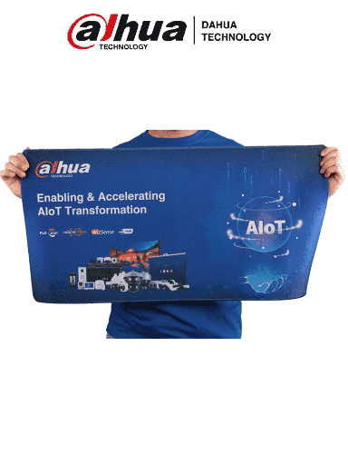[DHT3010058] DAHUA MATPRO038 - Mouse Pad Largo Color Azul/ con Logo Dahua/ Promocional