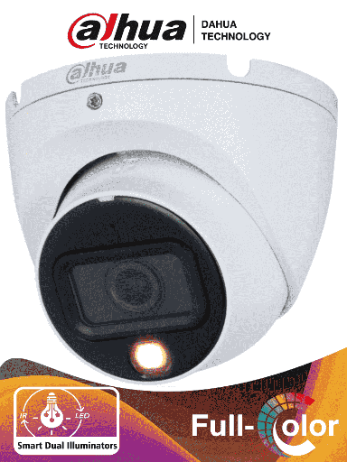 [DHT0300061] DAHUA DH-HAC-HDW1200TLMN-IL-A - Camara Domo de 2 Megapixeles/ Con Iluminación Dual Inteligente/ Lente de 2.8mm/ 20 Metros de IR y Luz Visible/ Microfono Integrado/ IP67/ Soporta:  CVI/CVBS/AHD/TVI/ #LoNuevo