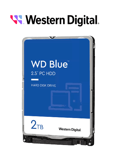 [199712] WESTERN DIGITAL WD20SPZX - Disco duro Interno de 2TB / Serie Blue  /Formato 2.5" / Sata 6GB/s / 5400 RPM  