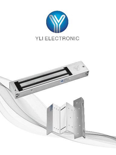 [YLE0850021] YLI YM180NLEDPACK - Paquete de Cerradura Magnética YM180NLED y Soporte de Fijación tipo ZL / Fuerza de Sujeción 180kg (350LB) / Para puertas de madera, vidrio y metálicas