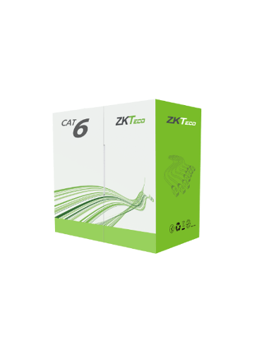 [ZKT6220001] ZKTECO XL600CPRA - Bobina de Cable UTP CAT 6 / 100% Cobre / 305 Metros / 23 AWG / Cubierta Retardante de Flama Certificada / Uso en Interior / Voz / Datos / Video Alta Definición / Color Blanco #Nuevos2024