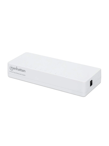 [MAN3700001] MANHATTAN 560689 Switch Fast Ethernet de 8 puertos De Plástico / Para escritorio / puertos 10/100 / IEEE 802.3az (Ethernet de Eficiencia Energética)