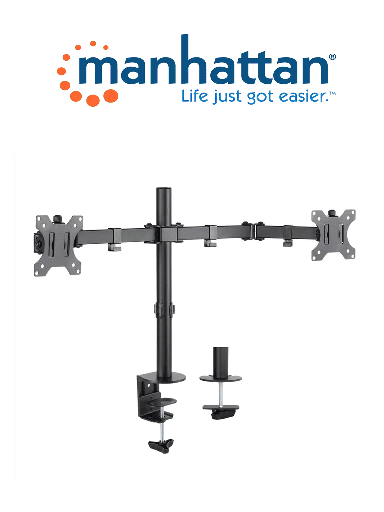 [MAN0530039] MANHATTAN 461559 - Soporte para dos monitores