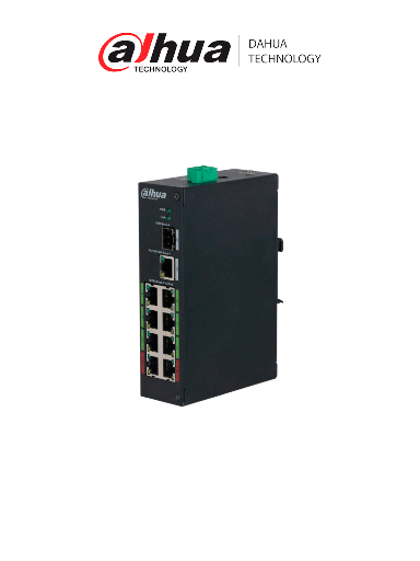 [DHT3720035] DAHUA DH-LR2110-8ET-120-V2 Switch Industrial ePoE 8 Puertos/ Hasta 800 Mts con Cámaras ePoE/ 120 Watts/ Switching 8.8G/ IEEE802.3af/ IEEE802.3at/ Hi-PoE