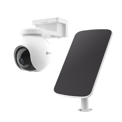 [220168] Kit de Cámara de Batería Recargable  y Panel Solar / Wi-Fi / Almacenamiento Gratuito en Memoria Interna de 32 GB / Incluye 1 pieza de CS-HB8 y 1 Pieza de CS-CMT-SOLARPANEL-C