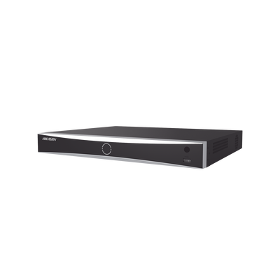 [220815] NVR 12 Megapixel (4K) / 32 canales IP / 16 Puertos PoE+ / Recocimiento Facial / AcuSense (Evita Falsas Alarmas) / 2 Bahías de Disco Duro / Swtich PoE 300 mts / HDMI en 4K / Alarmas I/O