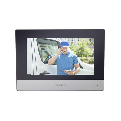 [221353] Monitor Hibrido IP WiFi Touch Screen 7" para Videoportero IP  / Vídeo en Vivo / PoE Estándar / Apertura Remota / Llamada Entre Monitores / Audio de dos vías / Policarbonato