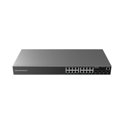[213483] Switch Gigabit Administrable / 16 puertos 10/100/1000 Mbps + 4 Puertos SFP Uplink / Compatible con GWN Cloud.