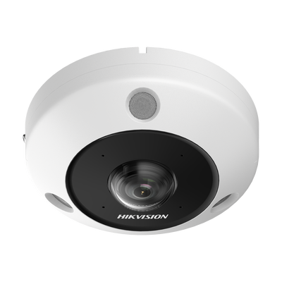 [220661] Fisheye IP 12 Megapixel / 180° - 360° / Dewarping / Lente Inmervision / Heat Map / HEOP 2.0 / Conteo de Personas / IP67 / IK10 / 15 mts IR / Entrada y Salida de Audio y Alarma / Múltiples Vistas / Micrófono Integrado