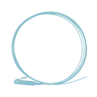 [201141] Pigtail de Fibra Óptica Simplex LC, PVC, OM3 50/125, Aqua, 1 metro