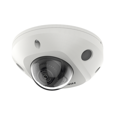 [221011] Mini Domo IP 4 Megapixel / Lente 2.8 mm / 30 mts IR EXIR / Micrófono Integrado / Exterior IP67 / IK08 / PoE / ACUSENSE / DARKFIGHTER / Captura Facial / Alarmas y Audio I/O / ONVIF / Micro SD
