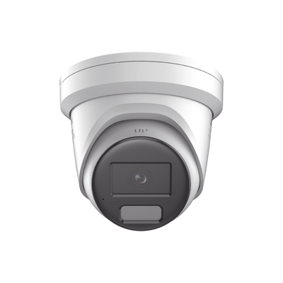 [220942] [ PROTECCIÓN ACTIVA ] Turret IP 4 Megapixel / Imagen a Color 24/7 / Lente 2.8 mm / Luz Blanca 40 mts / Exterior IP67 / Luz Intermitente y Alerta de Audio / Micrófono Integrado / Videoanaliticos (Filtro de Falsas Alarmas) / WDR 130 dB / Captu