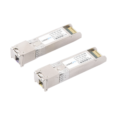 [215301] Transceptores Bidireccionales SFP+ (Mini-Gbic) / Monomodo / 10 Gbps de velocidad / Conector LC / Hasta 80 km de Distancia / 2 Piezas