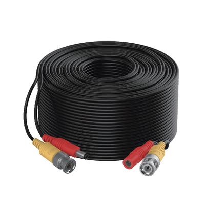 [220448] Cable Coaxial Siames (Mini RG59) + Alimentación / 10 Metros de Distancia / CCA / Soporta 1080p (2 Megapixel) hasta 4K (8 Megapixel)  / Uso Interior y Exterior 