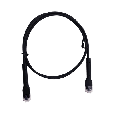 [214198] Cable de Parcheo Ultra Slim Con Bota Flexible UTP Cat6 - 10 m Negro Diámetro Reducido