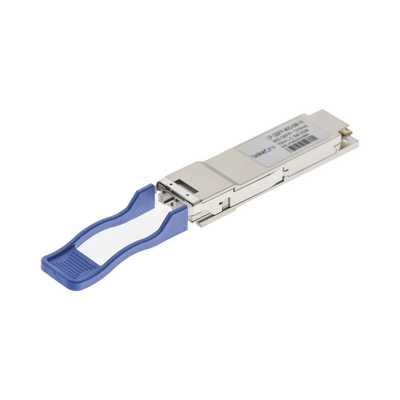 [213582] Transceptor QSFP+ (Mini-Gbic) / Monomodo / 40 Gbps de velocidad / Conectores LC Dúplex / Hasta 10 km de Distancia