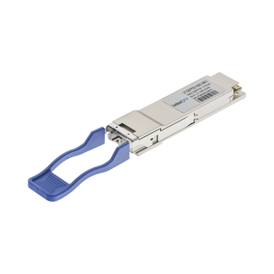 [215139] Transceptor QSFP28 (Mini-Gbic) / Monomodo / 100 Gbps de velocidad / Conectores LC Dúplex / Hasta 3 km de Distancia