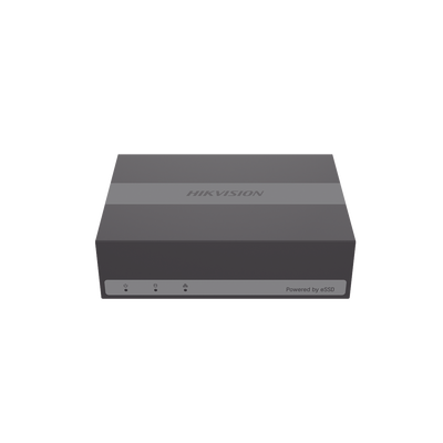 [219193] DVR 2 Megapíxel (1080p) Lite / 4 Canales TURBOHD + 1 Canal IP / Hasta 1 Mes de grabación / Unidad de Estado Solido Incluido / H.265+ / ACUSENSE Lite (Evita Falsas Alarmas) / Diseño Ultra Compacto / Extra Silencioso / eSSD de 480 GB