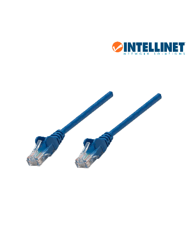[ITL2840015] INTELLINET 318129 - CABLE PATCH / 0.45m( 1.5f) / Cat 5e / UTP AZUL