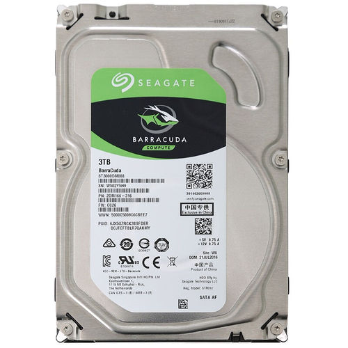 [TVM110041] EAGATE ST3000DM008 - Disco duro de 3 TB / Serie BARRACUDA / SATA 6 GBS / Tamaño de 3.5 / Recomendado para usos múltiples