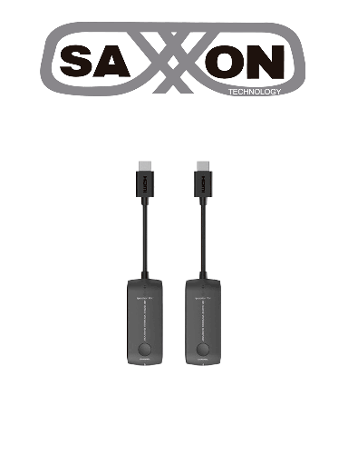 [SXN0570013] SAXXON LKV488Mini- Mini Extensor HDMI Inalámbrico IPCOLOR/ Resolución de hasta 4K@60Hz/ Frecuencia de comunicación de 5GHz/ Hasta 20 metros de distancia