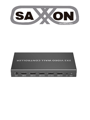 [SXN0610002] SAXXON LKV104VW- Controlador de Videowall de 2 x 2/ Resolución 1080p a 60 Hz/ Distribuye 1 Entrada HDMI en 4 Pantallas/ Múltiples salidas de video/ 1 Salida de Audio/ Facil Instalación/ 