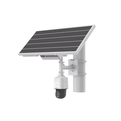 [219926] Kit Solar IP All in One / Cámara PT ColorVu 4 Megapixel / Lente 4mm / Panel Solar / Batería de Respaldo de Litio 23.2Ah (Hasta 24 Días) / Conexión 4G / Accesorios de Instalación