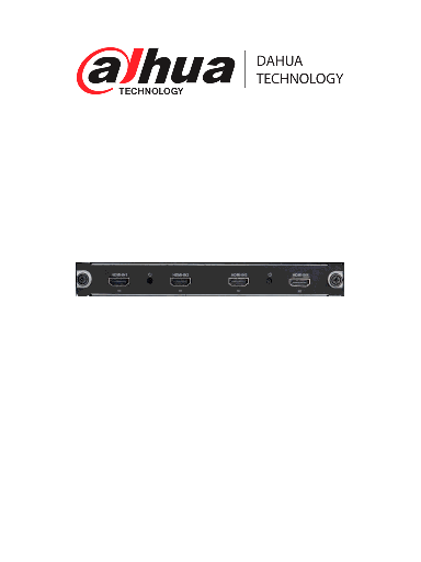 [DAD184017] DAHUA VEC0404HHM70- TARJETA DE ENTRADA DE VIDEO PARA CONTROLADOR M70/ 4 ENTRADAS DE VIDEO HDMI/ 