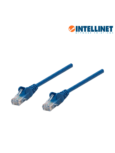 [ITL2840005] INTELLINET 319775 - Cable patch / 3.0 metros (10.0f) / Cat 5e / UTP Azul / patch cord
