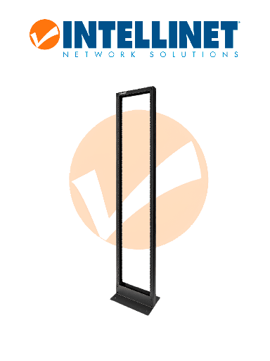 [ITL1640004] INTELLINET 715980 Rack de dos postes, 19" 42U, Presentación Flatpack (Desarmado), Negro