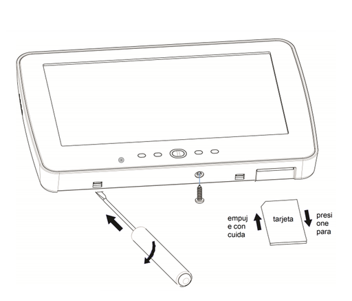 [DSC1170015] DSC HS2TCHPN - Teclado Cableado de Pantalla Táctil de 7’’ con Lector de Proximidad admite 128 zonas compatible con NEO  