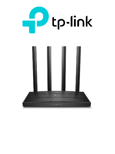 [TPL3660015] TP-LINK Archer C80 -  Ruteador WiFi AC 1900Mbps con 1 puerto WAN RJ45 Gigabit Ethernet, 4 puertos LAN RJ45 Gigabit Ethernet, MU-MIMO, 4 antenas fijas, en modos de enrutador y punto de acceso, con Beamforming.