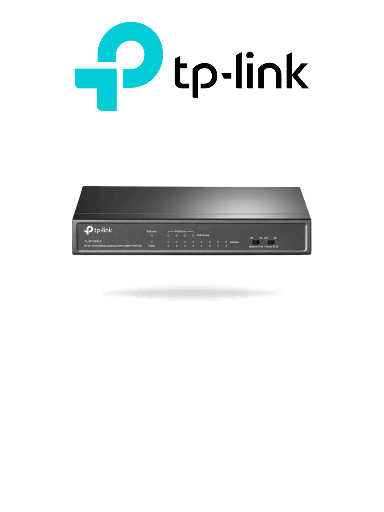 [TPL3720007] TP-LINK TL-SF1008LP - Switch PoE No Administrable/ 8 Puertos Fast Ethernet/ 4 Puertos PoE AF/ Presupuesto PoE de hasta 41W/ Modo Extendido hasta 250m de Conexión