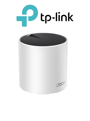 [TPL4220017] TP-LINK DECO X55 - Router MESH para hogar de doble banda Wi-Fi 6 AX3000 Mbps con 3 puertos Gigabit WAN/LAN, 2 antenas internas, administración en la app Deco (iOS, Android) y protección HomeShield.