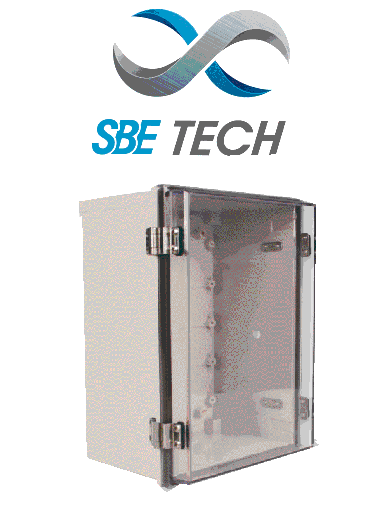 [SBT1580047] SBETECH TR15015090 - GABINETE DE PLÁSTICO PARA EXTERIORES CON CUBIERTA TRANSPARENTE / 150 Alto x 150 Ancho x 90 Profundo (mm)
