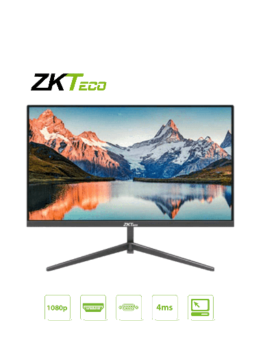[ZKT0520005] ZKTECO ZD222KA - Monitor LED Full HD de 22 pulgadas / Resolución 1920 x 1080 / Retroiluminación DLED / 1 Entrada de video HDMI y 1 VGA / Ángulo de Visión Horizontal 178° /  Soporte VESA / Incluye Cable HDMI / Ideal para hogar y oficina