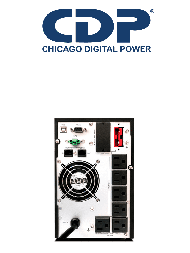 [CDP433044] CDP UPO11-1 AX- UPS Online de 1000VA/ 1000W / 4 Terminales de salida / 2 son programables / Pantalla LCD / Entrada para banco de baterías / Respaldo 5min a carga completa