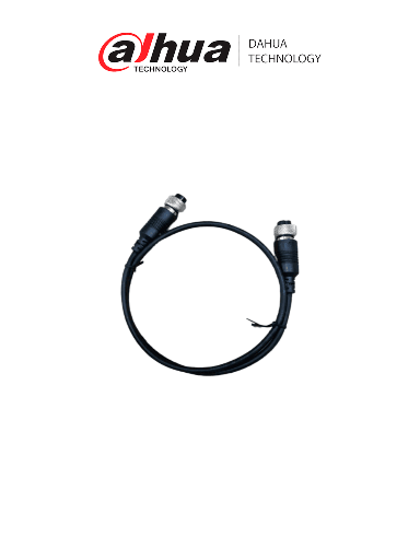 [DHT0030149] DAHUA MC-AF6-AM6-6 - Cable extensor tipo aviación de 6 Metros/ Para transmisión de video y audio de cámara móvil IP/ Conectores M12 hembra a M12 macho/ 6 Pines/ Especial para DVR Móvil/ 