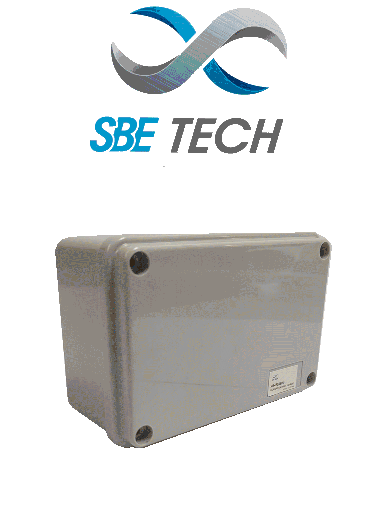 [SBT1630013] SBETECH OP1208050- Caja plástica con tapa opaca de 12x8x5 cm multiusos, IP66, fabricada en material autoextinguible y resistente a la abrasión