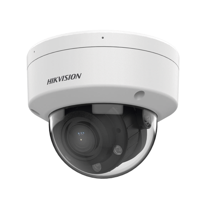[223374] Domo IP 4 Megapíxel / Lente Motorizado 2.8 a 12 mm / Dual Light (30 mts IR + 30 mts Luz Blanca) / ACUSENSE Lite / Microfono Integrado / Exterior IP67 / IK08 / WDR 120 dB / PoE / ONVIF / Micro SD