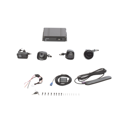 [213436] Kit DVR Móvil 1080P / Incluye 4 Cámaras TURBOHD / Soporta 4G / GPS / Soporta Memoria SD