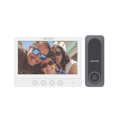 [225304] Kit de Videoportero TurboHD con pantalla LCD a color de 7" / Frente de calle para exterior de policarbonato 1 Megapíxel 130° de Visión