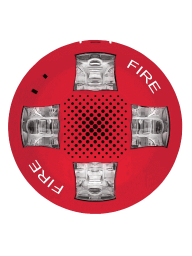 [KID1450002] KIDDE F_EGCAVRF - Sirena Estroboscópica de Techo / 15-115 DC / Roja / Logo FIRE