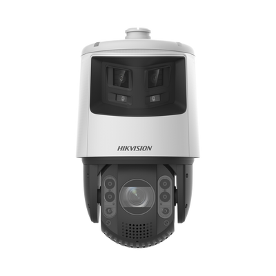 [222243] [TandemVu] PTZ IP 4 Megapixel con Cámara Panoramica 6 Megapixel / 25X Zoom / 200 mts IR / 30 mts Luz Blanca / ACUSENSE / IP66 / Alerta Audible y Luz Estroboscopica / Autoseguimiento / Hi-PoE / Alarmas I/O / Ultra Baja Iluminación / Micro SD