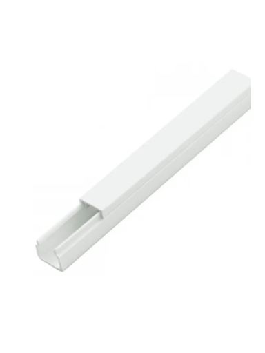 [SBT1630020] SBE TECH SBE-1112 - Canaleta plástica / PVC / Una vía / Alto 1.1 cm, Ancho 1.2 cm, Largo 2 metros
