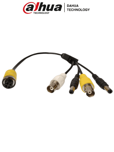 [DHT0390023] DAHUA MC-AM4-BNCFx2DC5.5Mx2 - Cable Adaptador con Conector Tipo Aviación a BNC/ Para Conectar Cámaras con Conector BNC a XVRs Dahua/ 