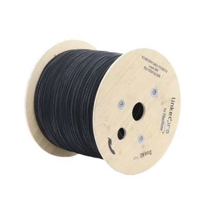 [228411] Carrete de 2 km de Fibra Óptica Aérea Tipo Drop Redonda (Figura 0) G.657A2, Monomodo, 1 hilo, forro de 3 mm